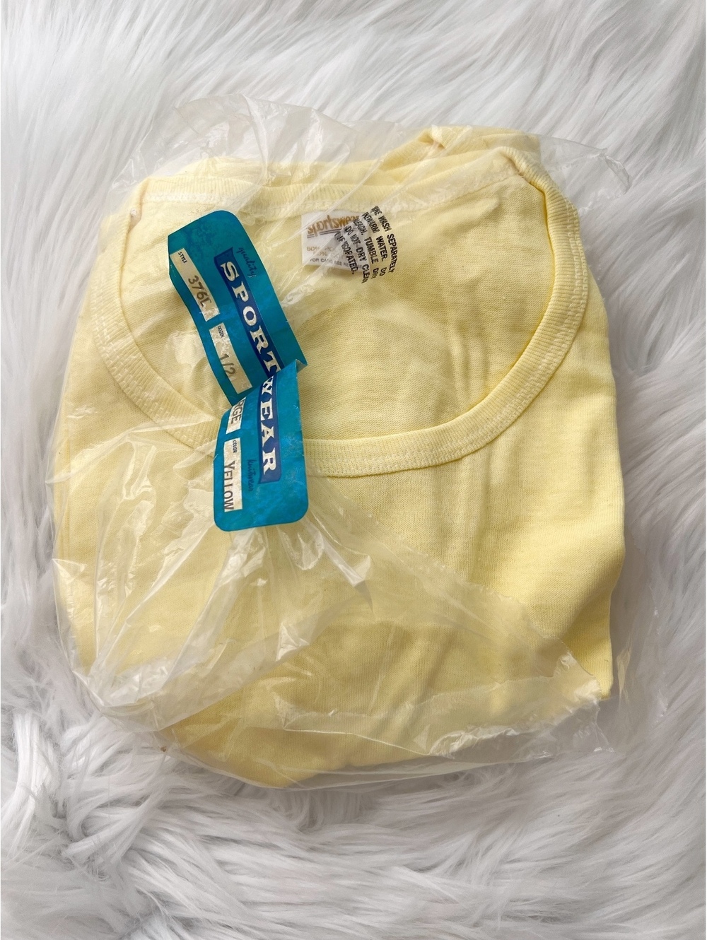 NIP Vintage Sportswear Yellow Fitted T-Shirts Lot 3 Women L Style 376L USA